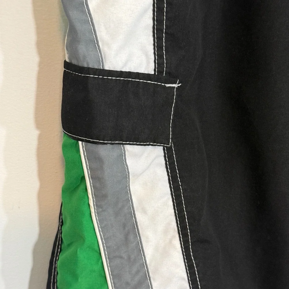 Guinness Beer Mens Board Shorts XL Black Green Shamrock Graphic Swim Trunks